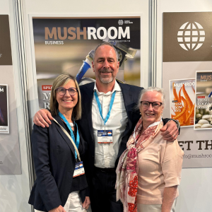 Agrar-Übersetzer mit Roel Dreve von Mushroom Business bei den Dutch Mushroom Days